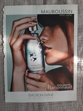 Publicité papier Parfum. Perfume Ad Mauboussin Emotion divine de 2007