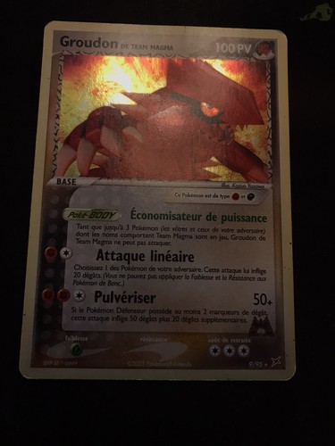 Carte pokémon groudon 9 - carte,