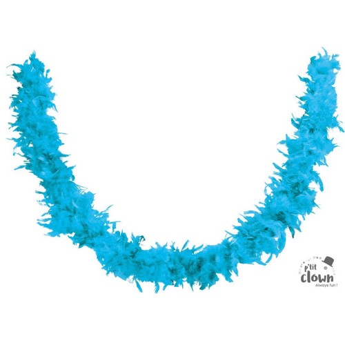 Boa plumes bleu turquoise - boa,