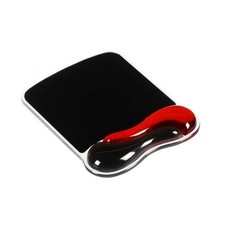 KENSINGTON Tapis de souris ergonomique - Repose poignet - Duo Gel Noir et Rouge