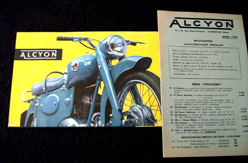 Depliant moto alcyon tarif - depliant, alcyon+tarif