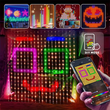 Guirlande LED Rideau 400L RGB Bluetooth Musique App IP65 Décor Chambre
