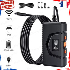 Caméra Endoscopique 5,5mm 1080p WiFi Câble Semi-Rigide 2m Etanche Android IOS