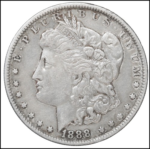 W28 usa morgan dollar - morgan, 1888