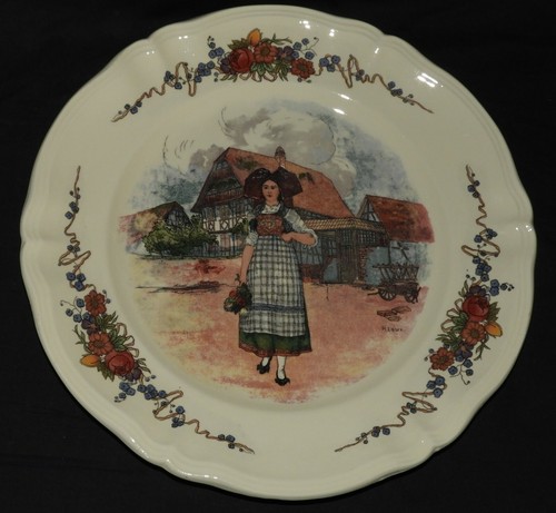 Grand plat rond ancien - , (32