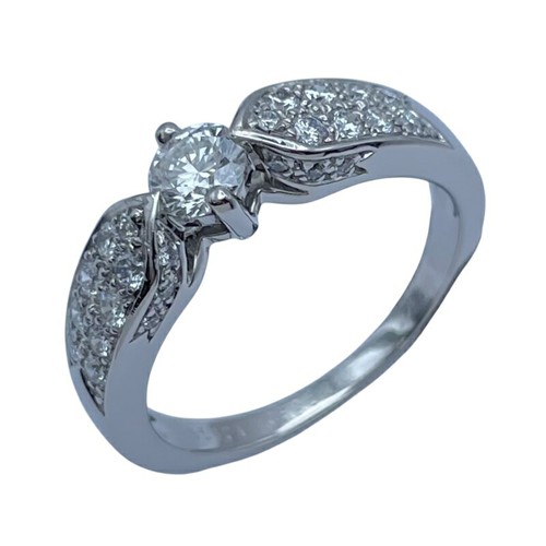 Bague plume chaumet platine - bague,