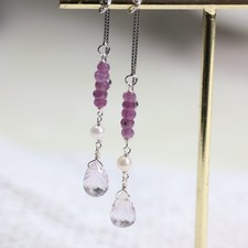 boucles d'oreilles améthystes