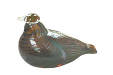 IITTALA Bird Atlas Bird KOP 1986 Oiva Toikka Nuutajarvi Rare Finnish Glass Art