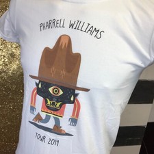 Pharell Williams Tour 2014 - T-shirt concert collector - Taille S