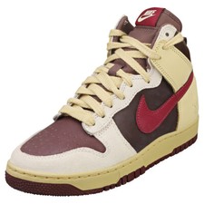 Nike Dunk High 1985 Femme Gris Bourgogne Baskets Mode - 37.5 EU