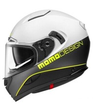 momo design casque moto full-face hornet blanc xs