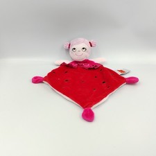 Doudou plat coccinelle rouge