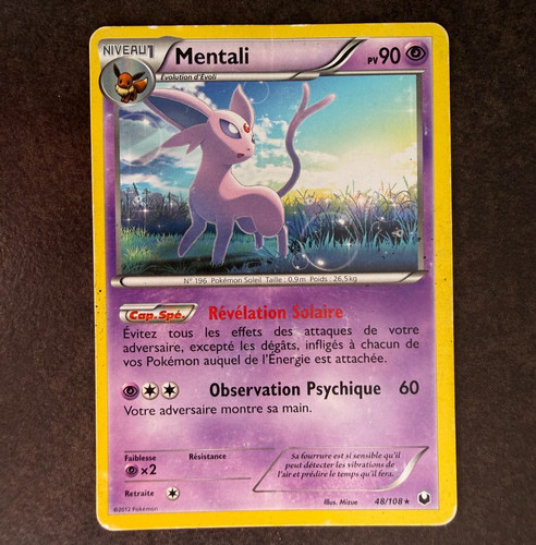 Carté pokémon mentali rare - carté,