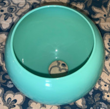 Abat-Jour Globe soufflé verre Opalin Rose, Blanc ou Bleu Fin XIX° début XX°