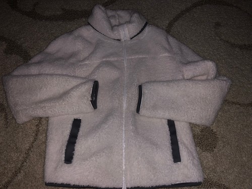 White puffy jacket - white,
