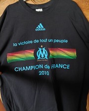 T SHIRT Olympique de Marseille OM CHAMPION DE FRANCE 2010  ADIDAS xl neuf