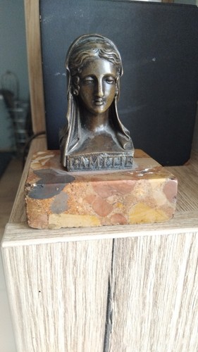 Buste bronze patine - à,