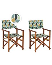 Lot de 2 Chaises Pliables Bois
