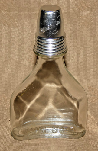 Ancienne flasque verre - flasque, en
