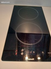 plaque vitroceramique noire deux feux domino sensitive bon etat