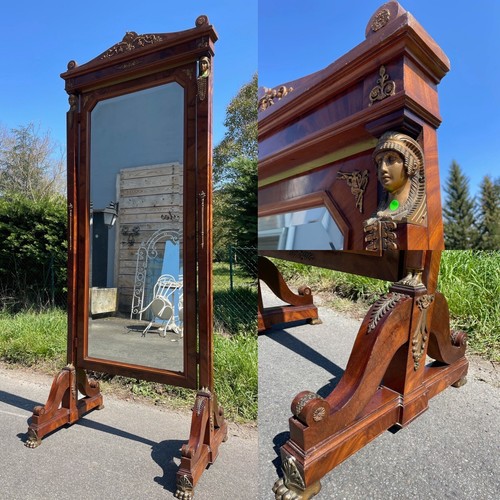 Psyché empire bronze - bronze, doré