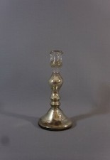 SUPERB BOUGEOIR ou FLAMBEAU ANCIEN du XIXeme VERRE SOUFFLE EGLOMISÉ ou MERCURISÉ