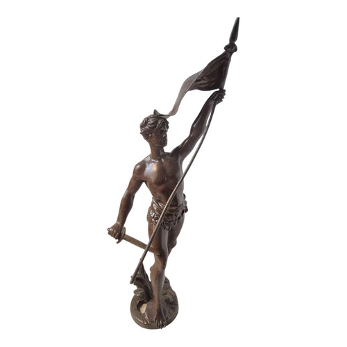 Statue régule signée - statue,