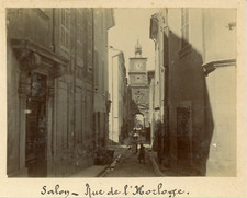 France, Salon-de-Provence, Rue de l'Horloge, ca.1903, Vintage citrate print