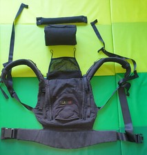 Je Porte Mon Bébé (JPMBB) PhysioCarrier Coton Tout Noir + Cale-tête + Booster