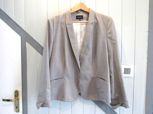 Veste blazer beige taupe 46 - taupe, t