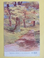 Superbe cpa 1900 Source Cachat ILLUSTRATION ÉVIAN les BAINS Les CHATAIGNIERS