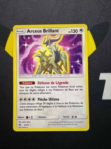 Carte pokémon arceus brillant - pokémon,