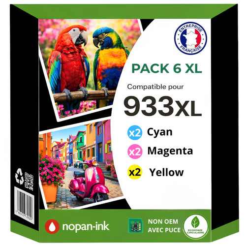 Pack cartouches 933xl - pack, 6