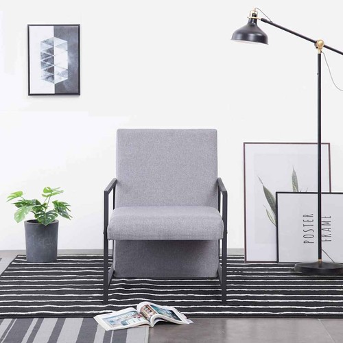 Fauteuil gris clair - gris,