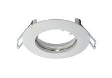 Spot encastrable avec anneau de maintient pour ampoule GU10 blanc fixe