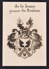 De Le Leune Buisson - Blason