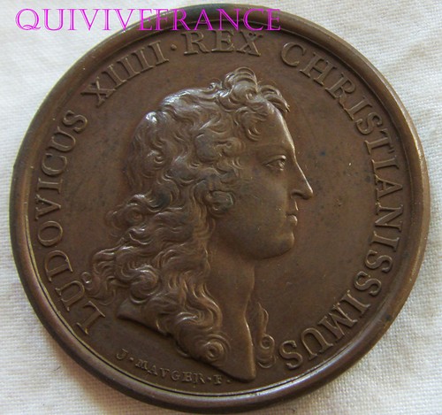 Med6554 medaille louis xiv - medaille,