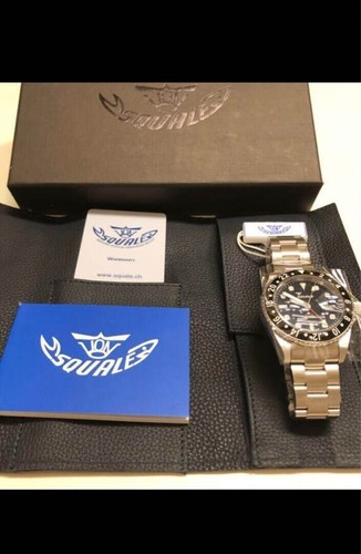 Squale gmt 300m cadran noir - 300m,