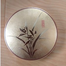 Ensemble de calligraphie en laque Yamanaka - pierre à encre, pinceau, encre -...