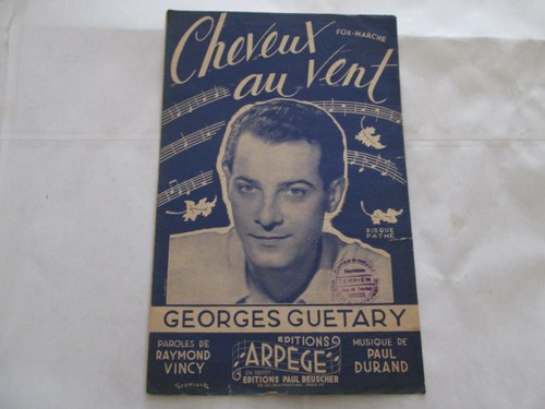 Ancienne partition cheveux - partition, au