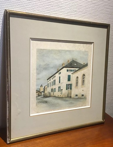 Lithographie ancienne signée