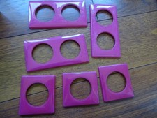 Legrand lot de 6 plaques celiane céliane magenta 68811 et 68812