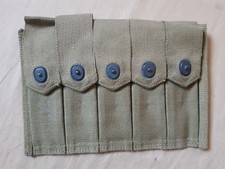 Porte chargeurs toile OD3 pour Thompson US M-1928 du Gi's Normandie 1944