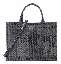 REPLAY sac à épaule Shoulder Bag Washed Black