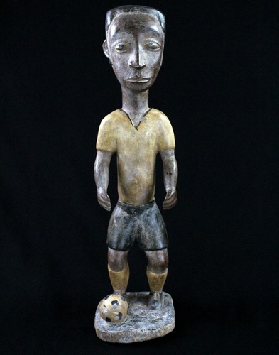 Art africain ancienne statue - -,