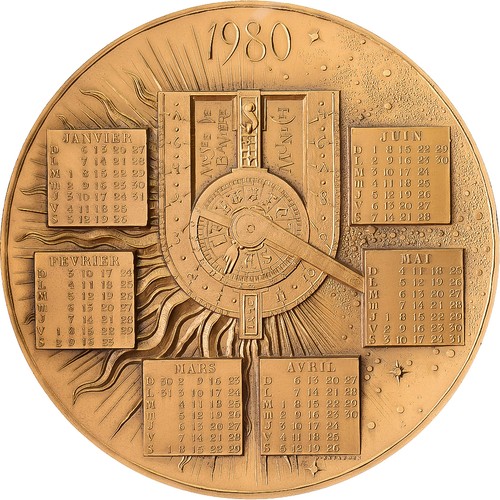 France médaille calendrier - france,,