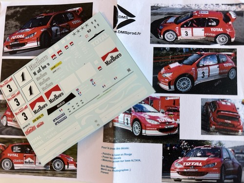 Decal peugeot 206 wrc n3 - decal,