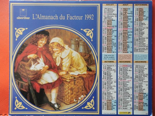 Calendrier almanach des - des, postes