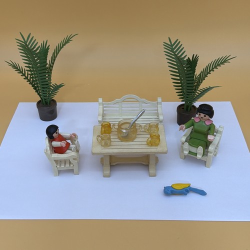 Playmobil salon jardin - salon,