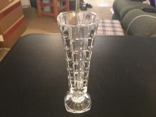 Glass Vase with Square Design